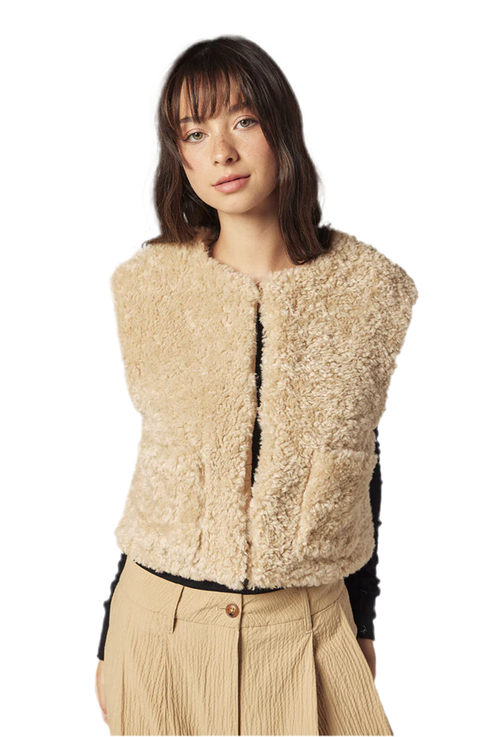 Reversible fur Milena vest