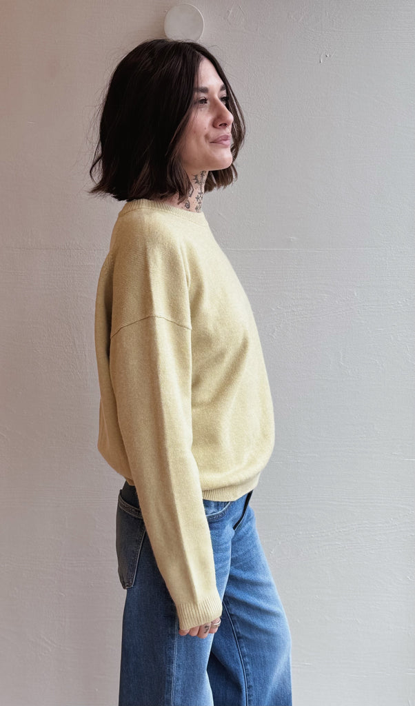 The Lani Sweater in Butter Yellow