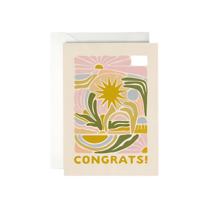 Congrats sunny greeting card