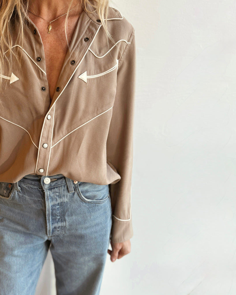 The Western Shirt in Barley