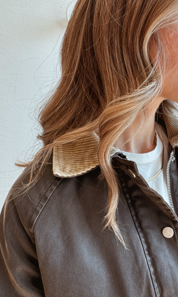 Washed black DIXON barn jacket