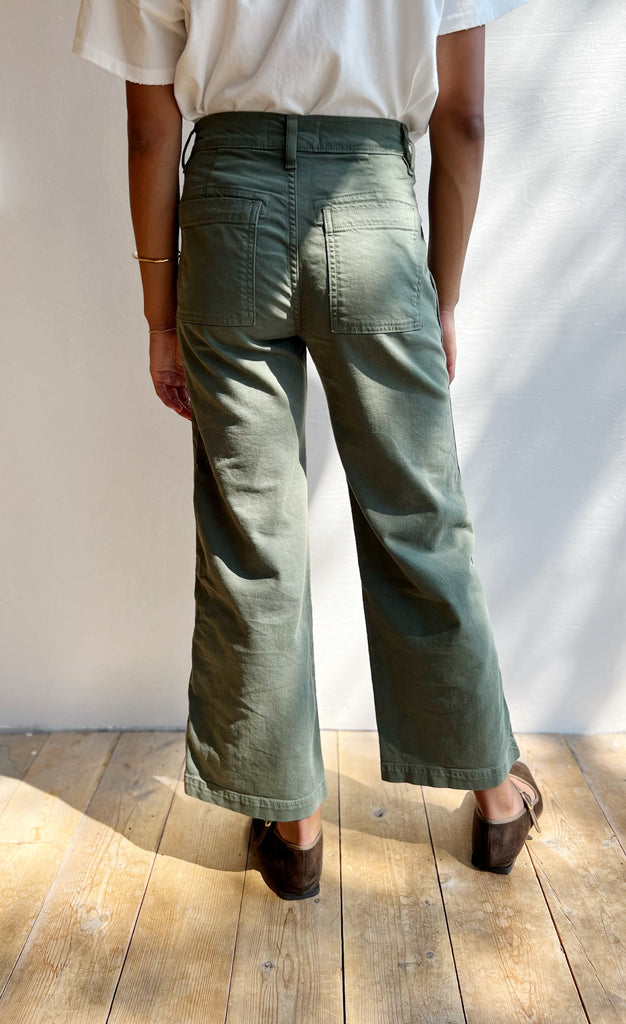 Vintage army pant in olive green