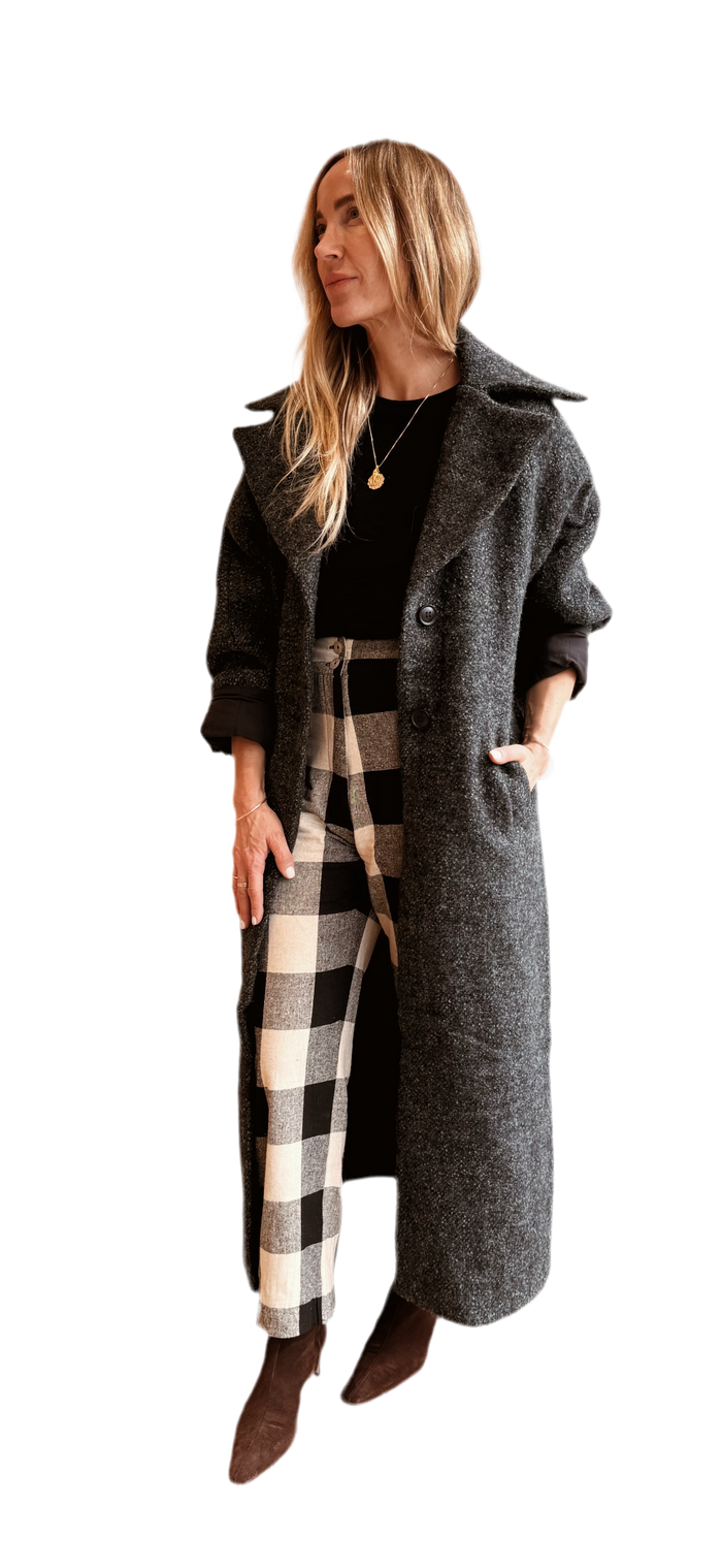 Wool Blend Maxi Coat