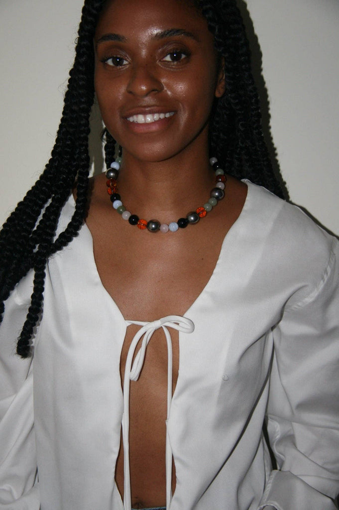 QUINN multi gemstone necklace