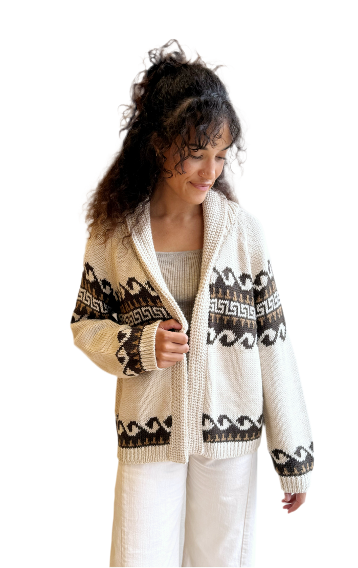 The Greek Key Lodge Cardigan