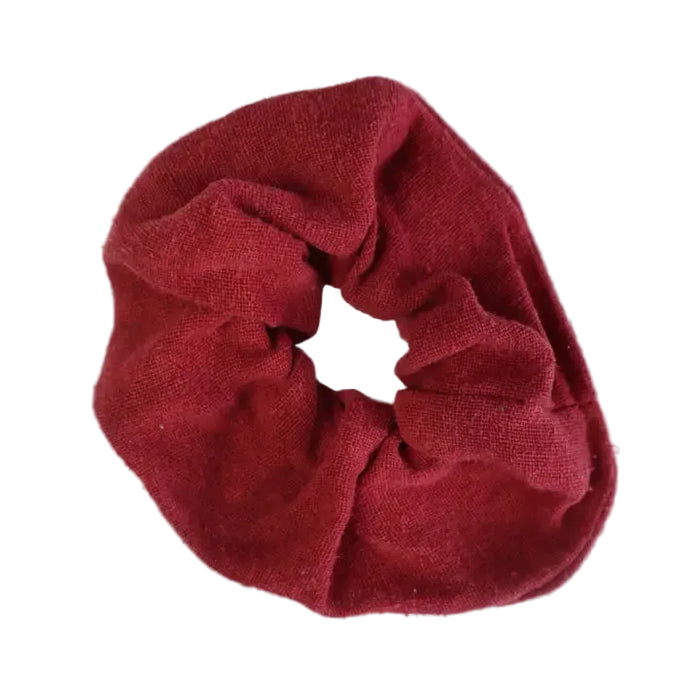 Poppy Raw Silk Scrunchie