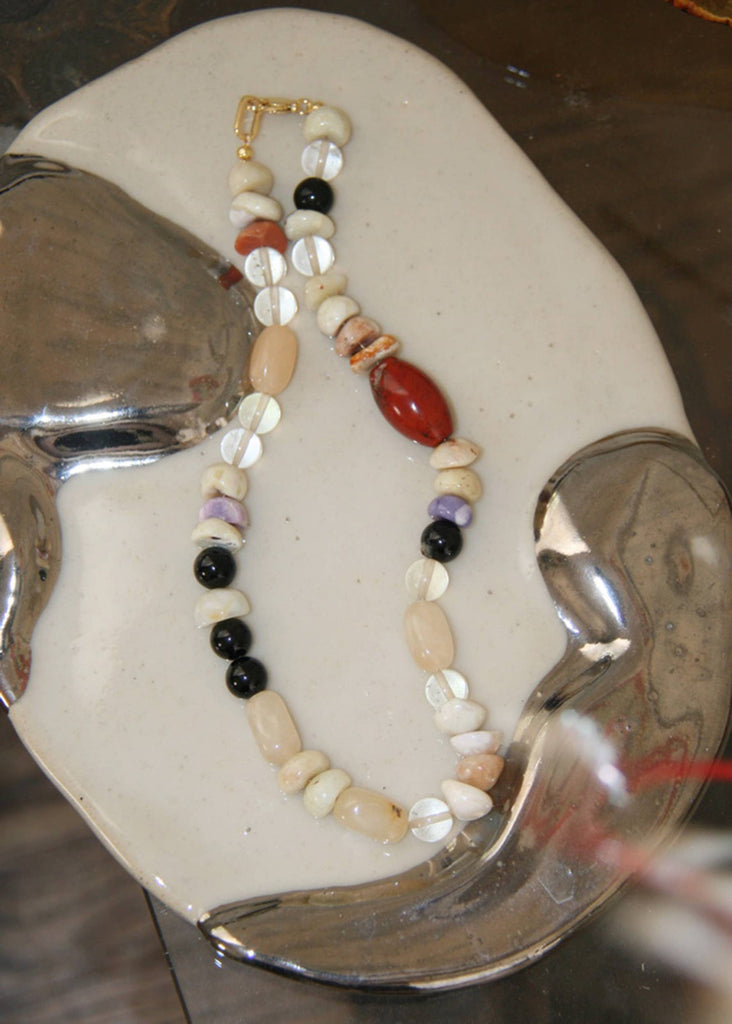 Anya gemstone necklace
