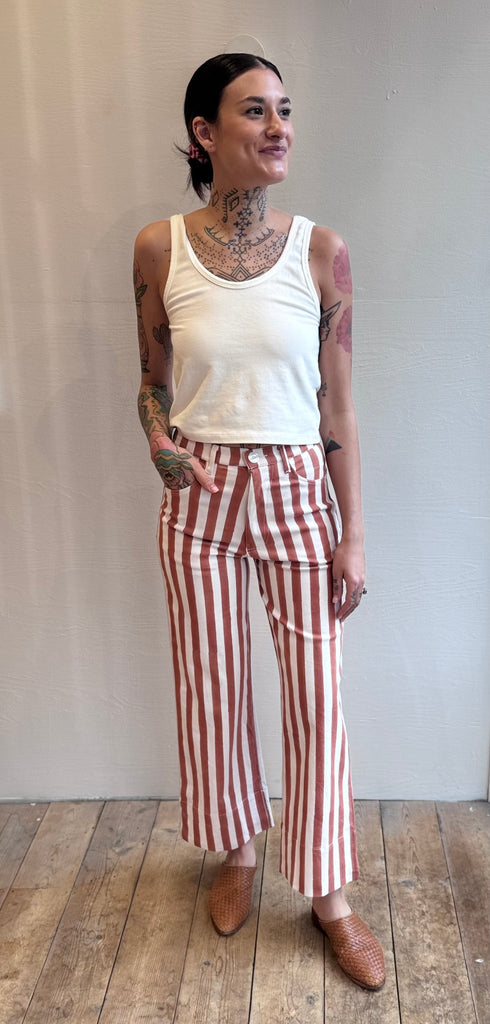 Everyday Pant in sienna stripe