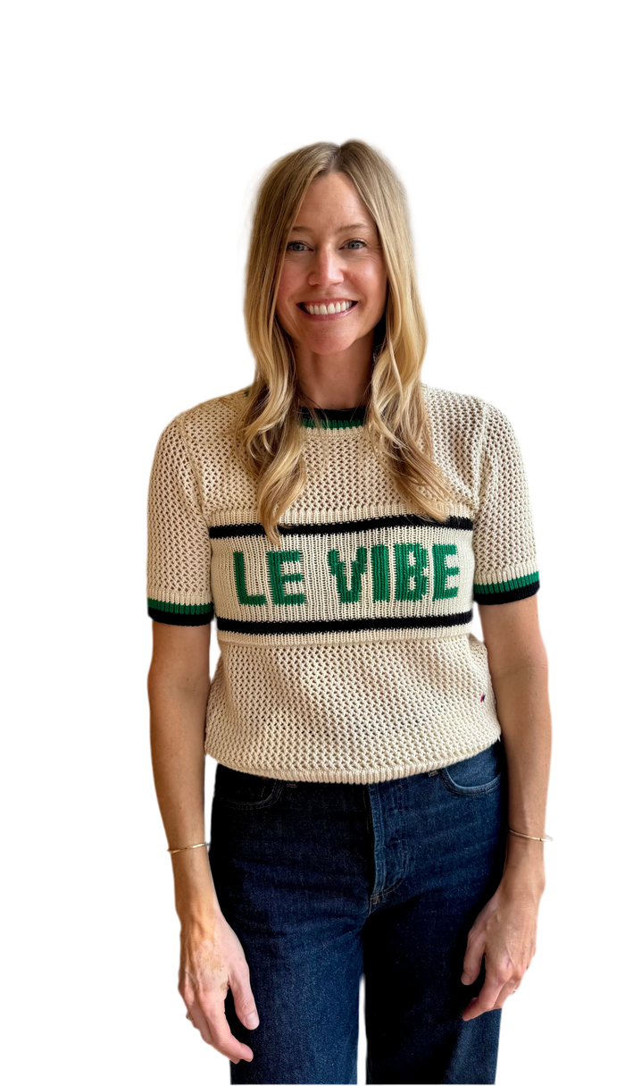 Luc Knit Tee in Le Vibe