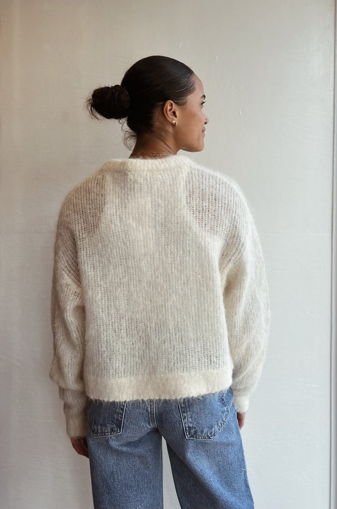 Bymi jumper in pearl melange