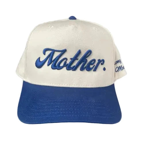 Mother Canvas Hat in Royal Blue/Natural