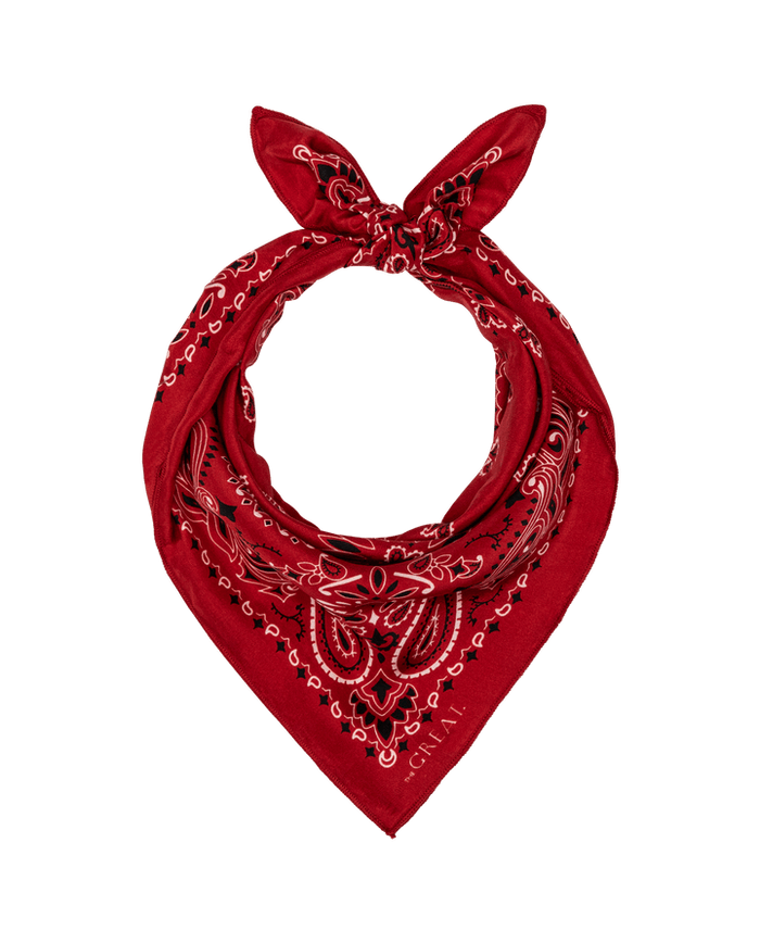 Silk Bandana - True Red