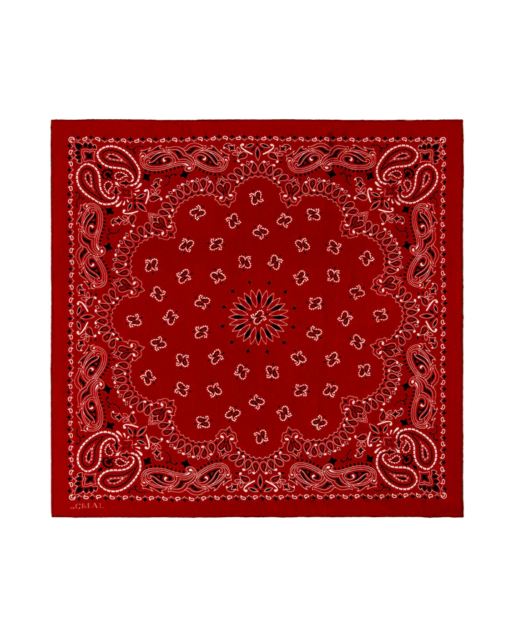 Silk Bandana - True Red