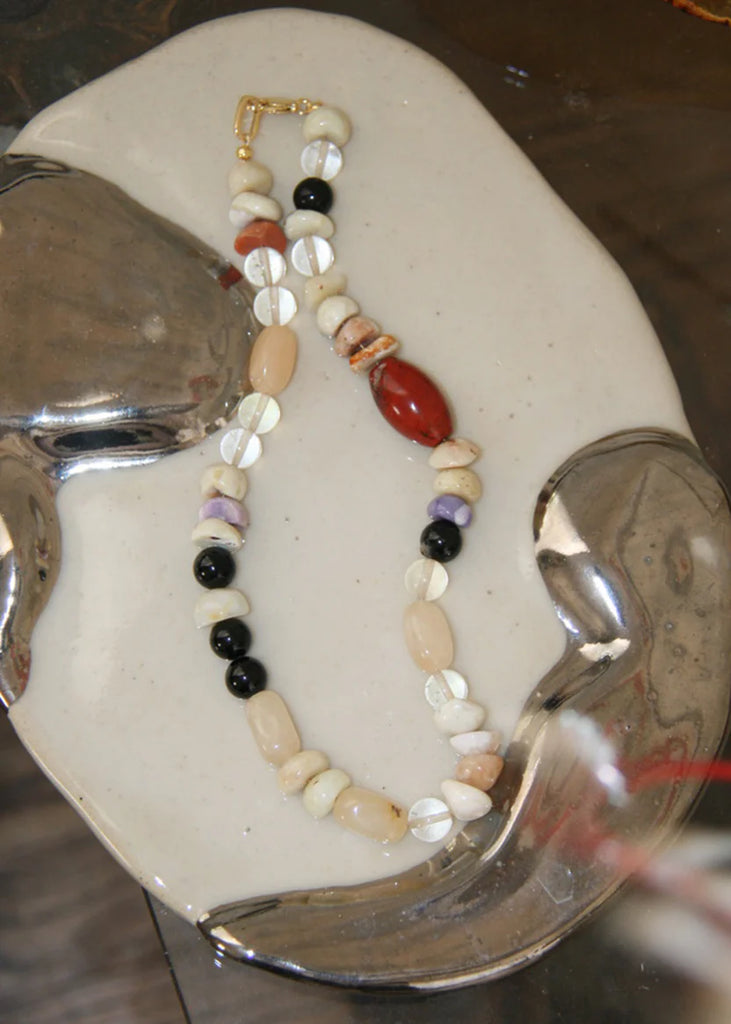 Anya 16" gemstone necklace