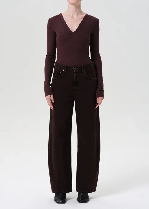 Low Curve Jean in Sloe Berry