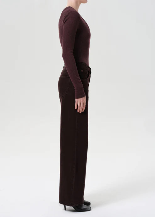 Low Curve Jean in Sloe Berry