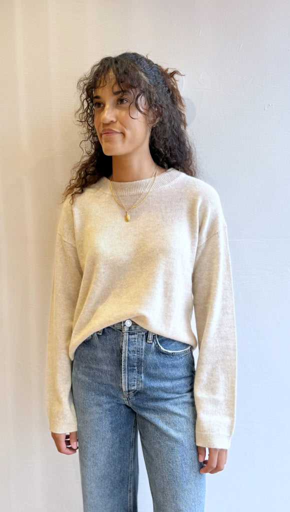 Tan Brooklyn cashmere pullover