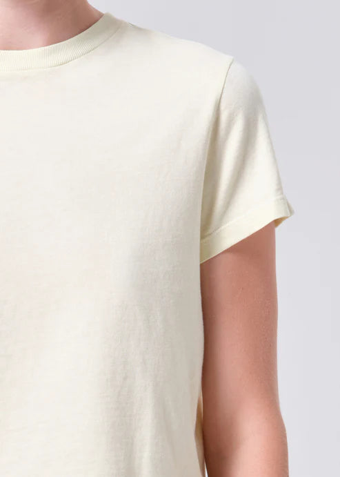 Adine Shrunken Tee in Lemon Drop