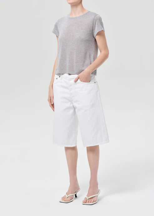 Adine Tencel Jersey Tee in Grey Heather