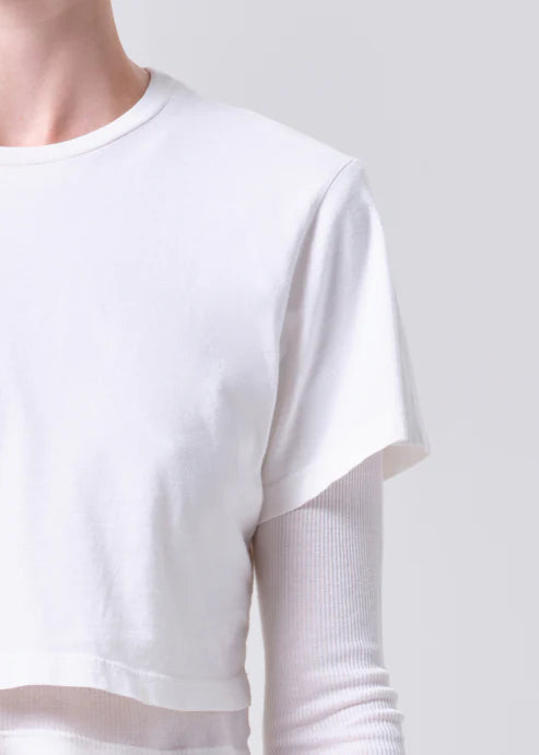 Romily Tee in White Ash