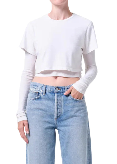 Romily Tee in White Ash