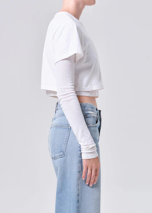 Romily Tee in White Ash