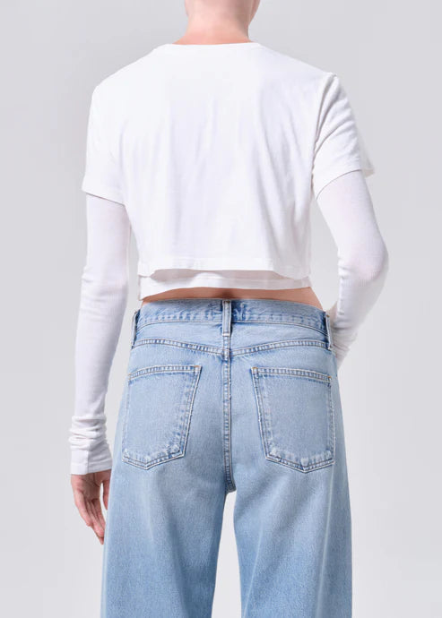 Romily Tee in White Ash