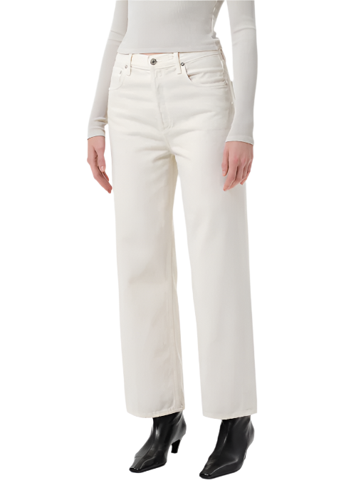 Ren Wide leg jeans in Brown Rice