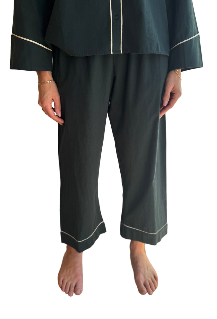 The Flannel Western Easy Sleep pant in Pine