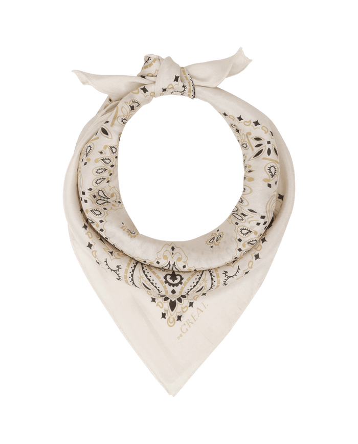 Silk Bandana - Cream