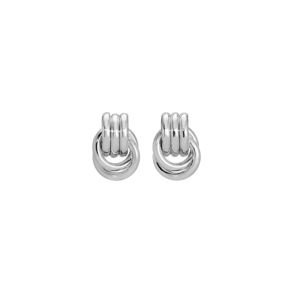 BABY KNOT EARRINGS - Silver