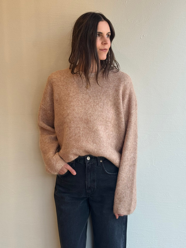 Beige mohair HANNAH pullover