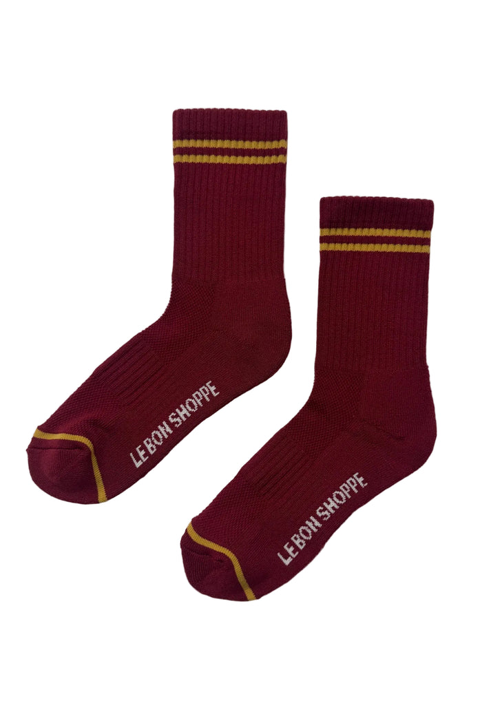 Boyfriend socks in Cardinal