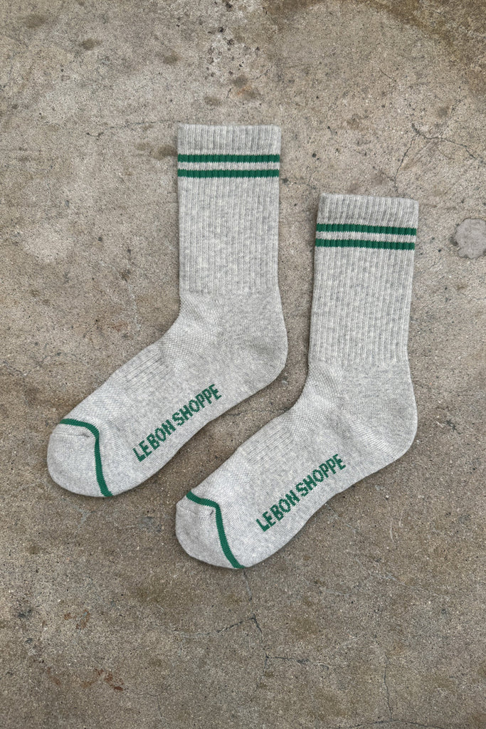 Boyfriend socks in lt. grey