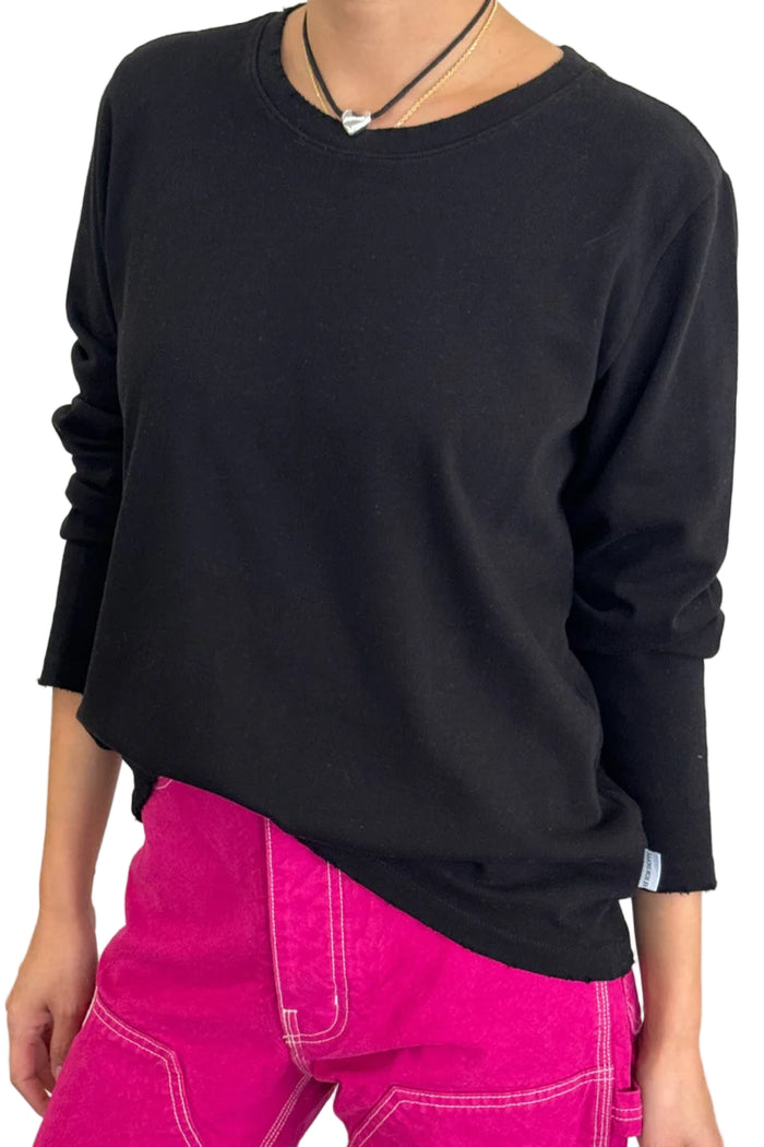 Everyday L/S tee in black