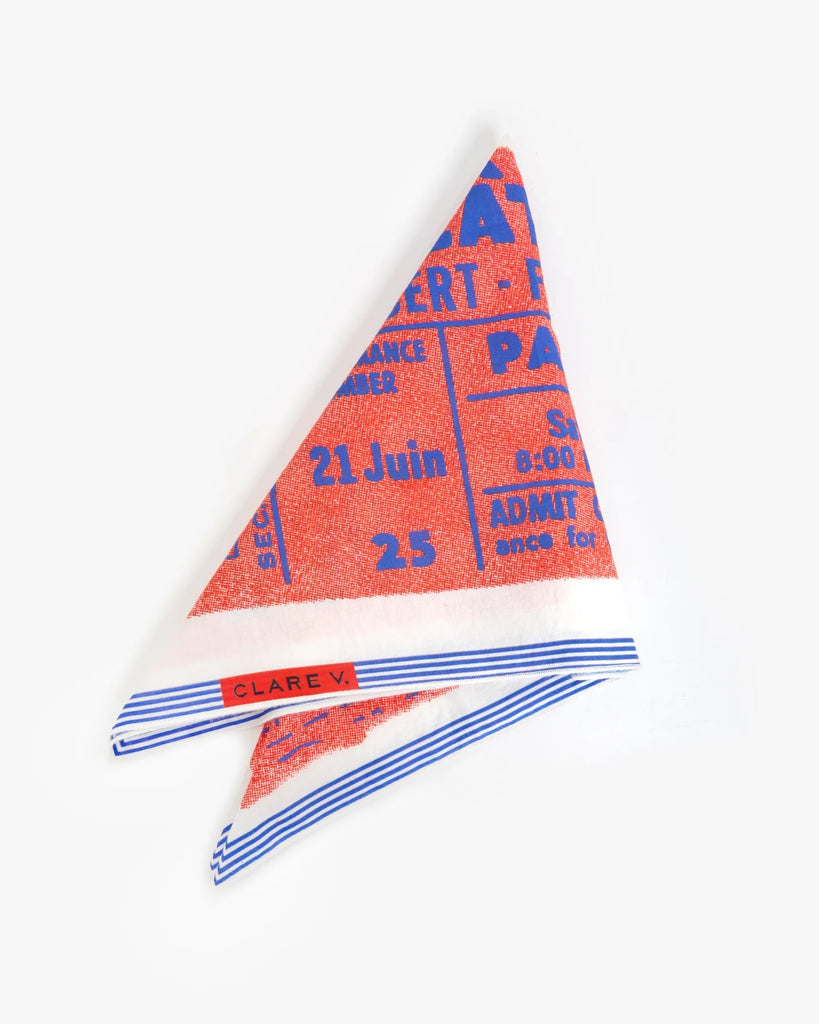 Clare V Concert ticket bandana