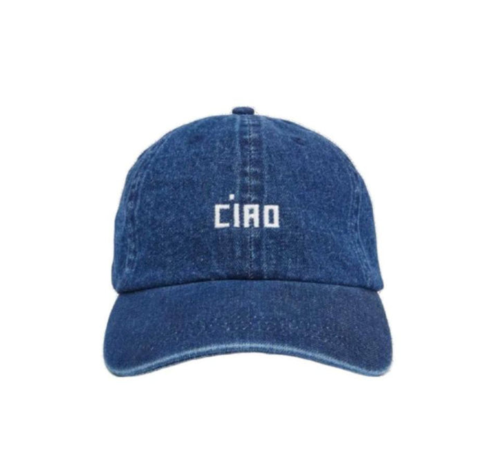 Petit Ciao Baseball Hat in Navy Denim