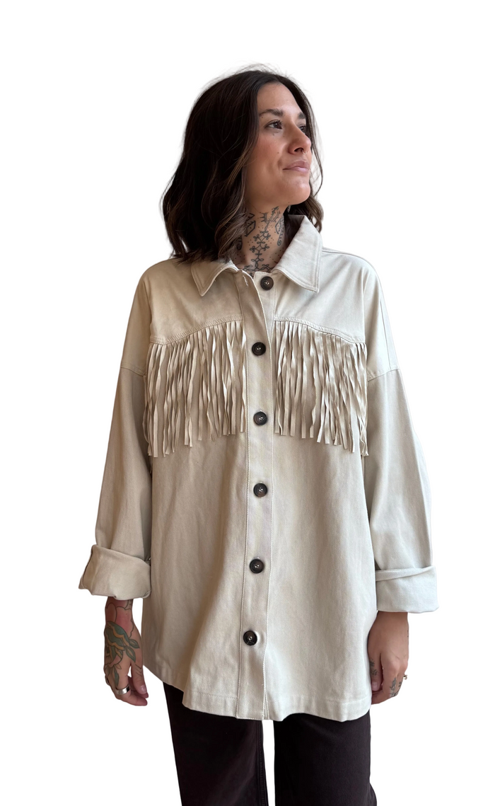 Mary Fringed Western Shirt