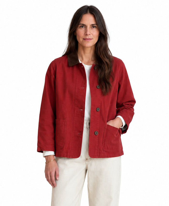 Lined Painter Jacket in Rust