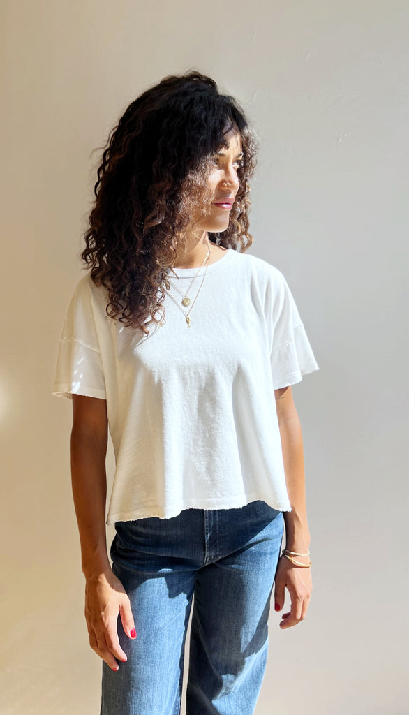 The Darling tee in Vintage White