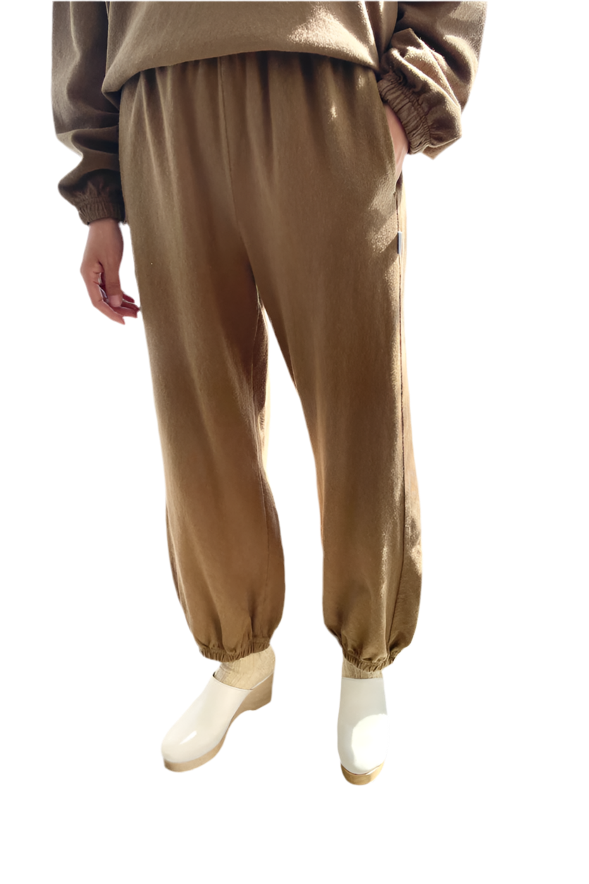French Terry Balloon Pant in Tobacco – Cloth & Crown