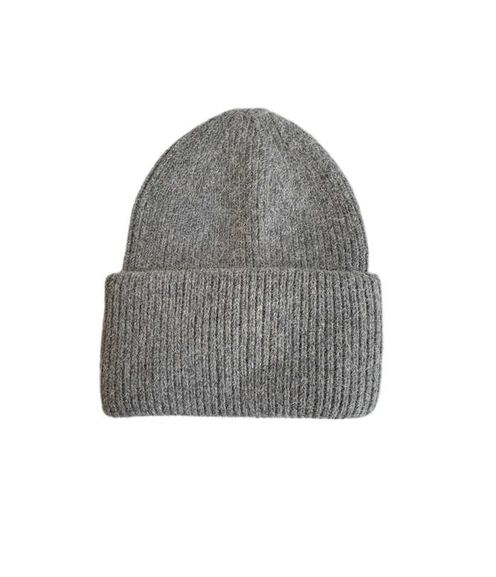 Angora SERENA beanie in grey