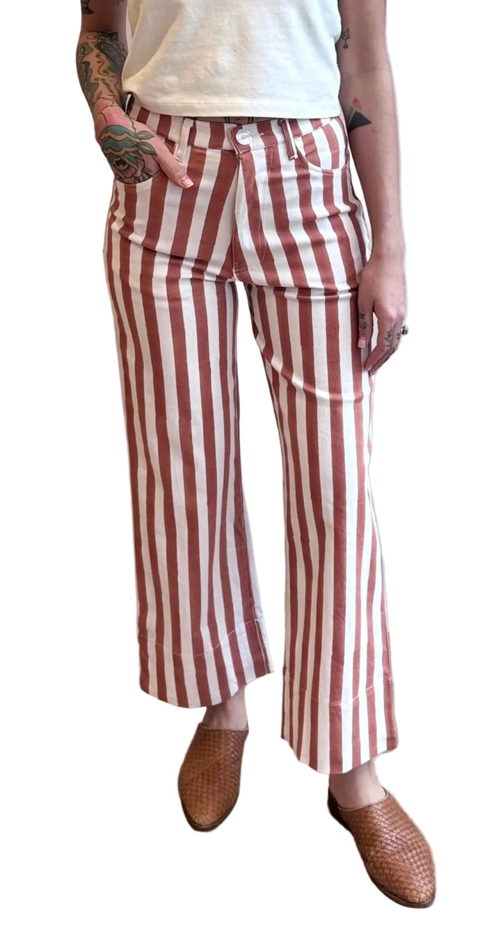 Everyday Pant in sienna stripe