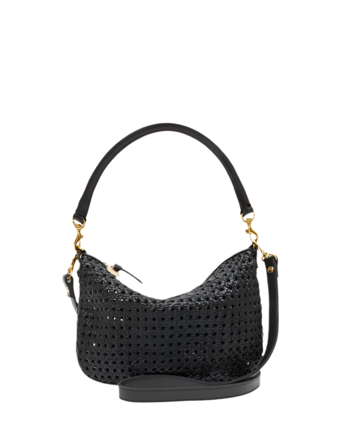 Petit Moyen Messenger in Black rattan