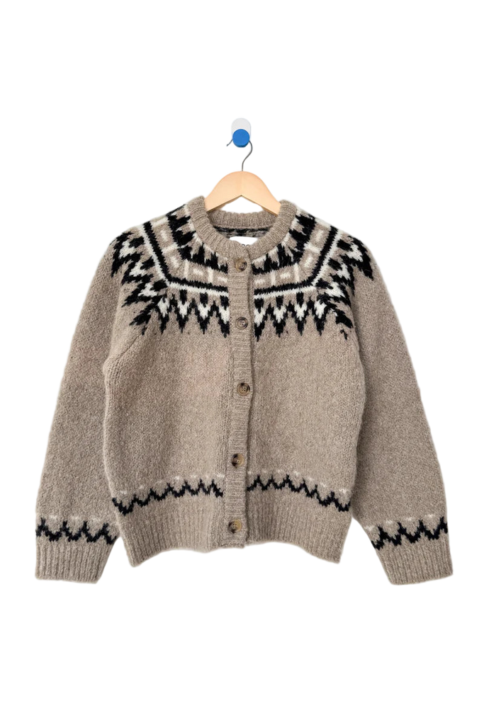 Alpaca Cabin Cardigan in Beige