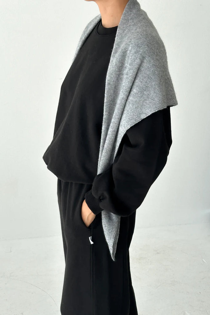 Cashmere Shawl in Heather Grey