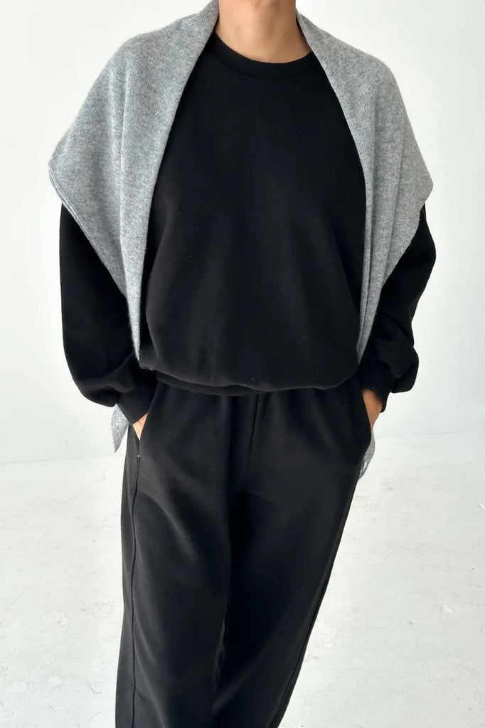 Cashmere Shawl in Heather Grey