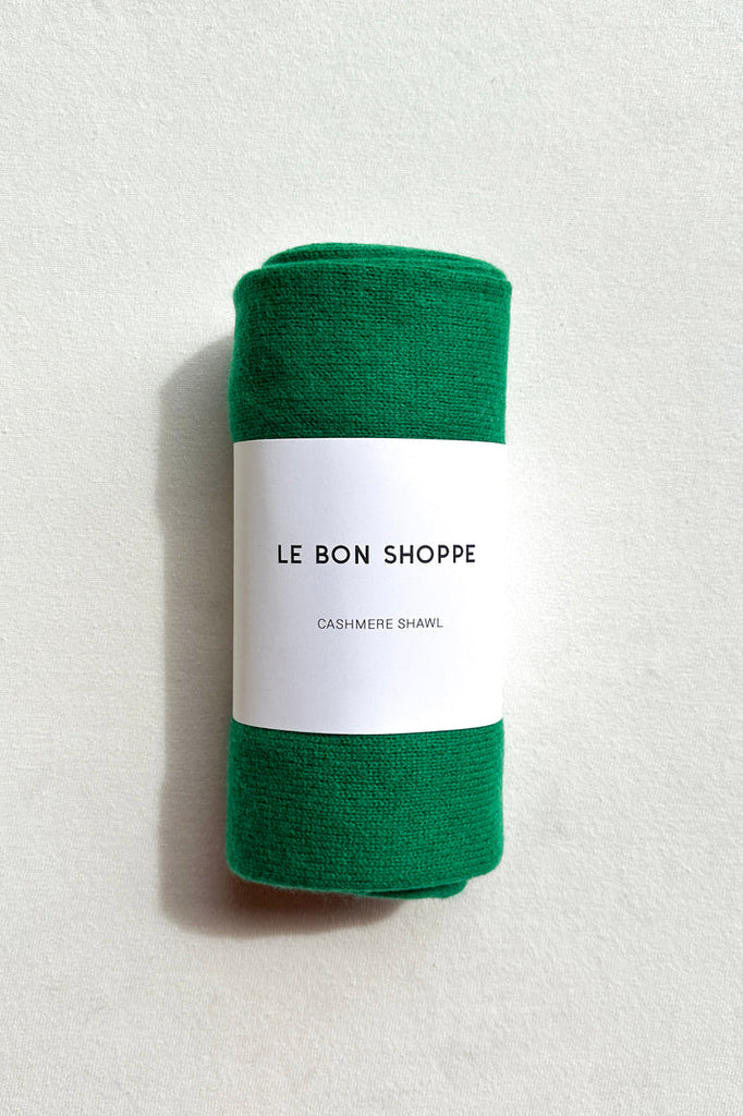 Cashmere Shawl in Kelly Green