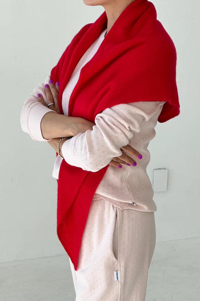 Cashmere Shawl in Red