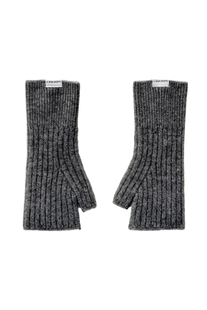 Cashmere wrist warmer in charcoal